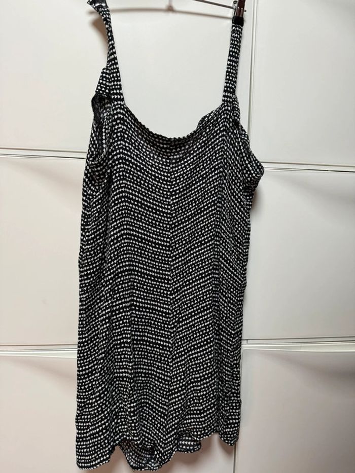 Débardeur style blouse femme noir et blanc primark taille 46 - photo numéro 4