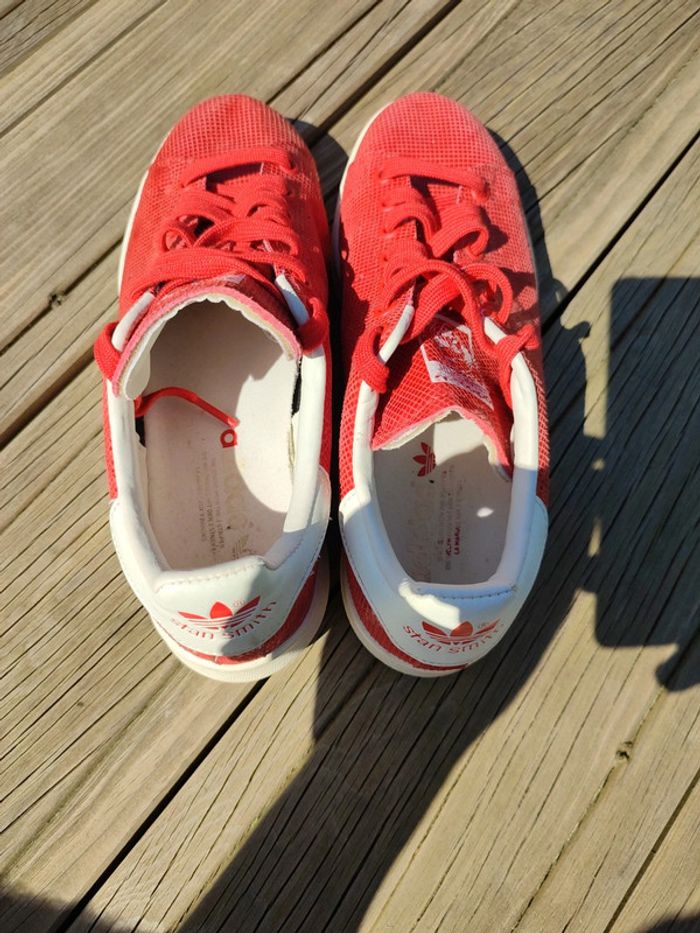 Adidas Stan Smith rouge brillant taille 41.5 - photo numéro 6