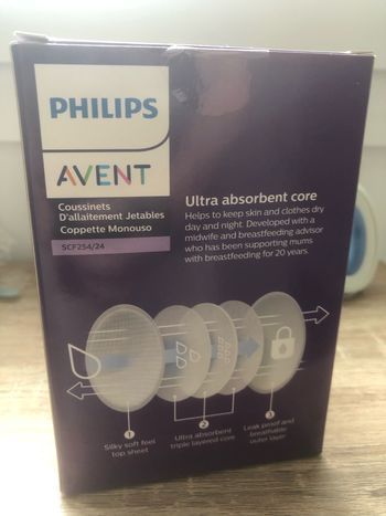 Coussinets d’allaitement jetables Philips Avent