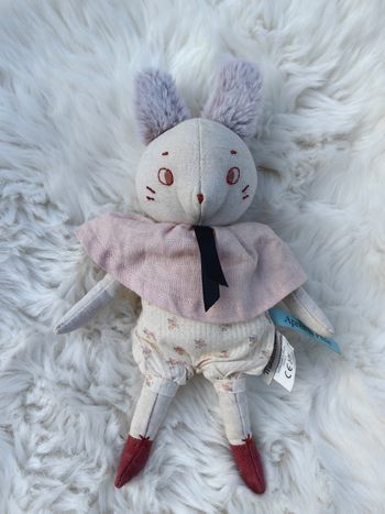 Doudou peluche Lapin Après la pluie Moulin Roty 25 cm