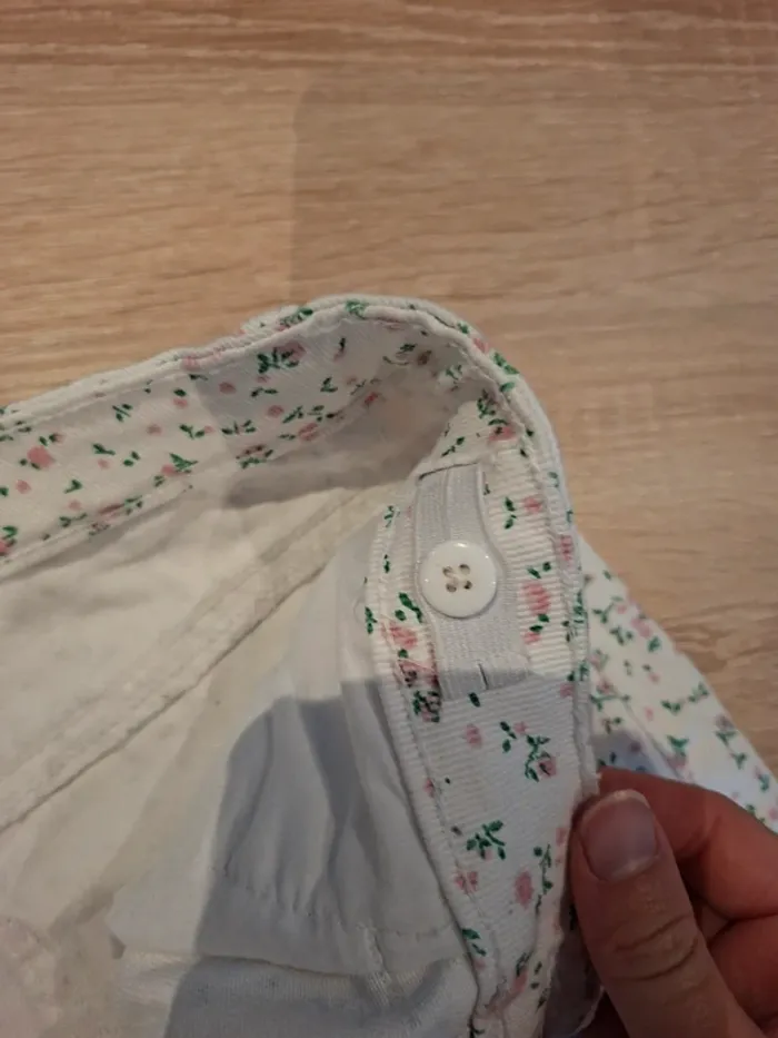 Short en jean Kiabi fleurs - photo numéro 6