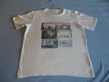 tee shirt garcon manches courtes quiksilver 16 ans neuf
