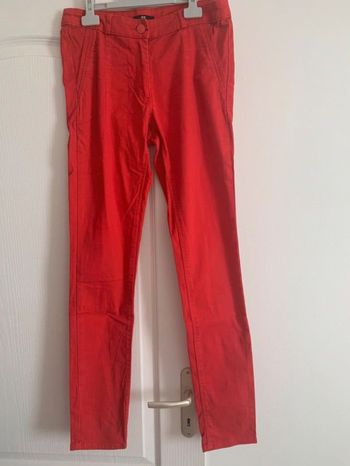 Pantalon slim rouge H&M femme taille taille 38