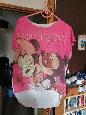 T-shirt devant resille dos blanc taille L