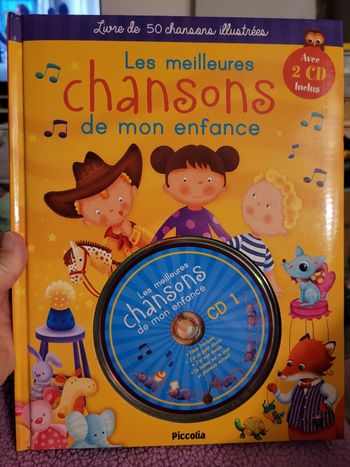 livre et 2 cd les meilleurs chansons de mon enfance  (5e)