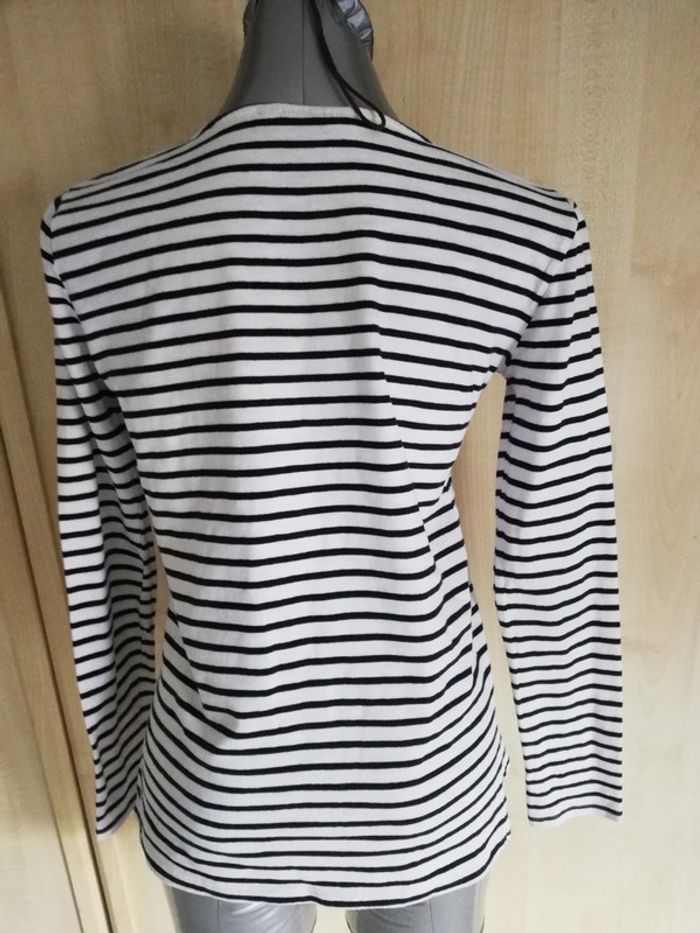 Tee-shirt manches longues style marin taille 36 - photo numéro 4