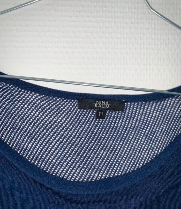 Pull bleu femme taille 36 - photo numéro 2