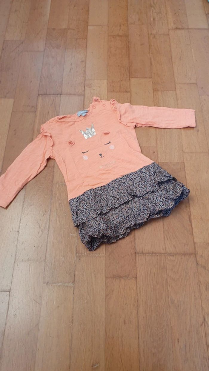 Lot de 3 robes coton manches longues Miniman - photo numéro 8