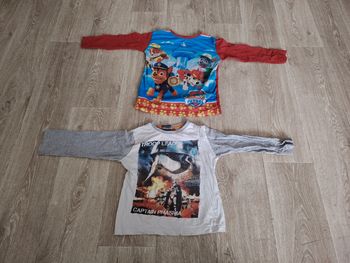 Lot haut de pyjama garçon pat patrouille star wars