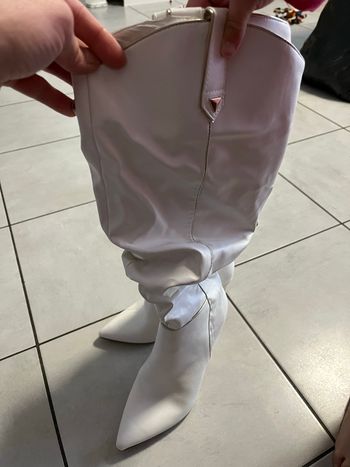 Bottes femme en cuir