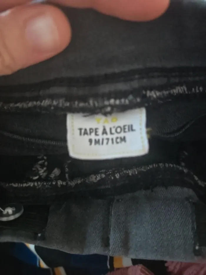 Jean élastique taille tape a l'œil - photo numéro 3