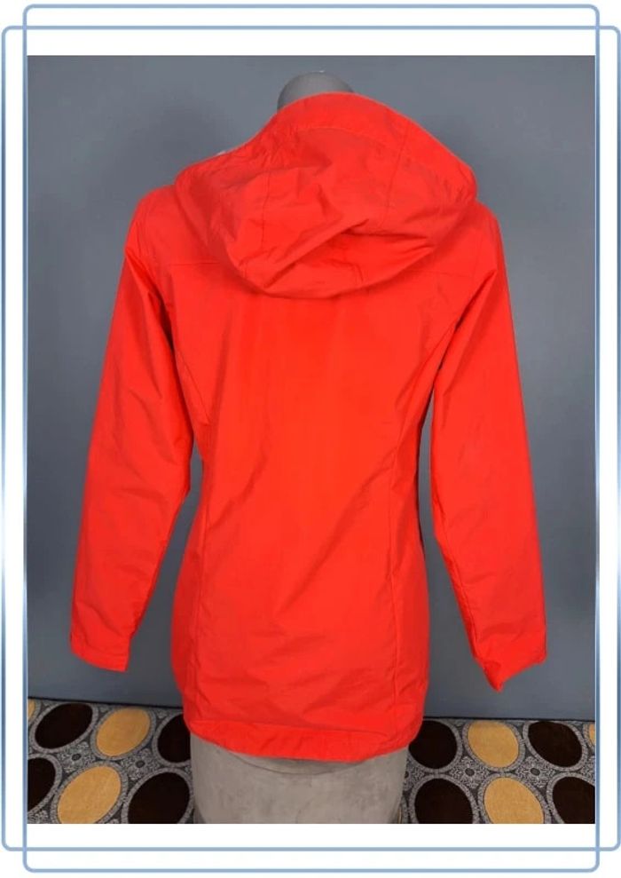 veste à capuche / hoodie Columbia coupe vent femme rouge - taille XS floqué (71) - photo numéro 8