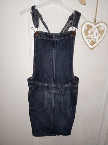 Robe salopette en jean fille 10 ans marque Kiabi