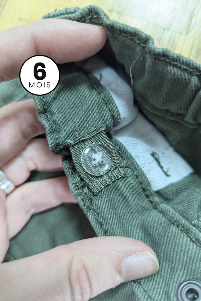 Pantalon Cargo Vert - Creeks bébé 6 mois - photo numéro 4
