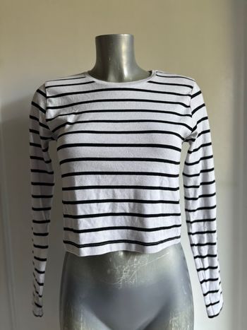 T-shirt manches longue à rayures 