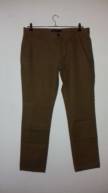 Pantalon Chino régular marron - Angelo Litrico - T. W38/L32 -