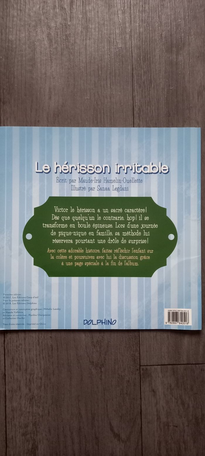 Livre Le hérisson irritable - photo numéro 2