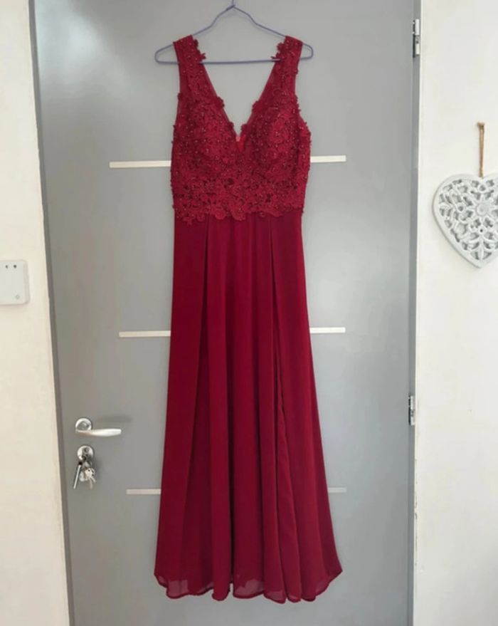 Robe de cérémonie/temoins/mariage bordeaux Taille M Flower by Charm’s