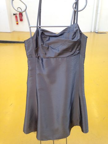 Robe habillée grise camaieu