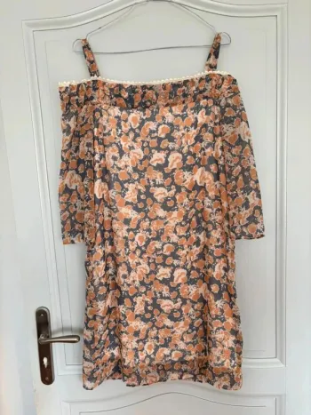 Robe cop copine épaules dénudées T38