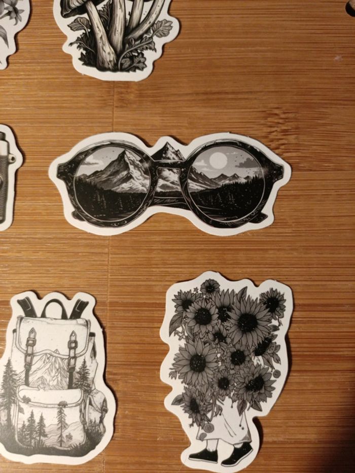 Stickers décors paysages en noirs et blancs - photo numéro 2