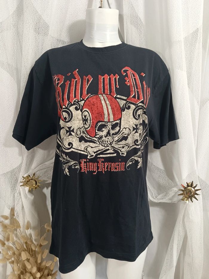 Tee shirt motard old school | King Kerosin | t. M - photo numéro 2