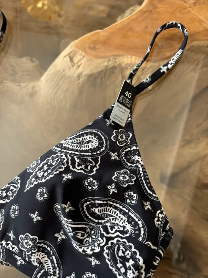 Haut de maillot de bain Etam noir Gabrielle webster - photo numéro 3