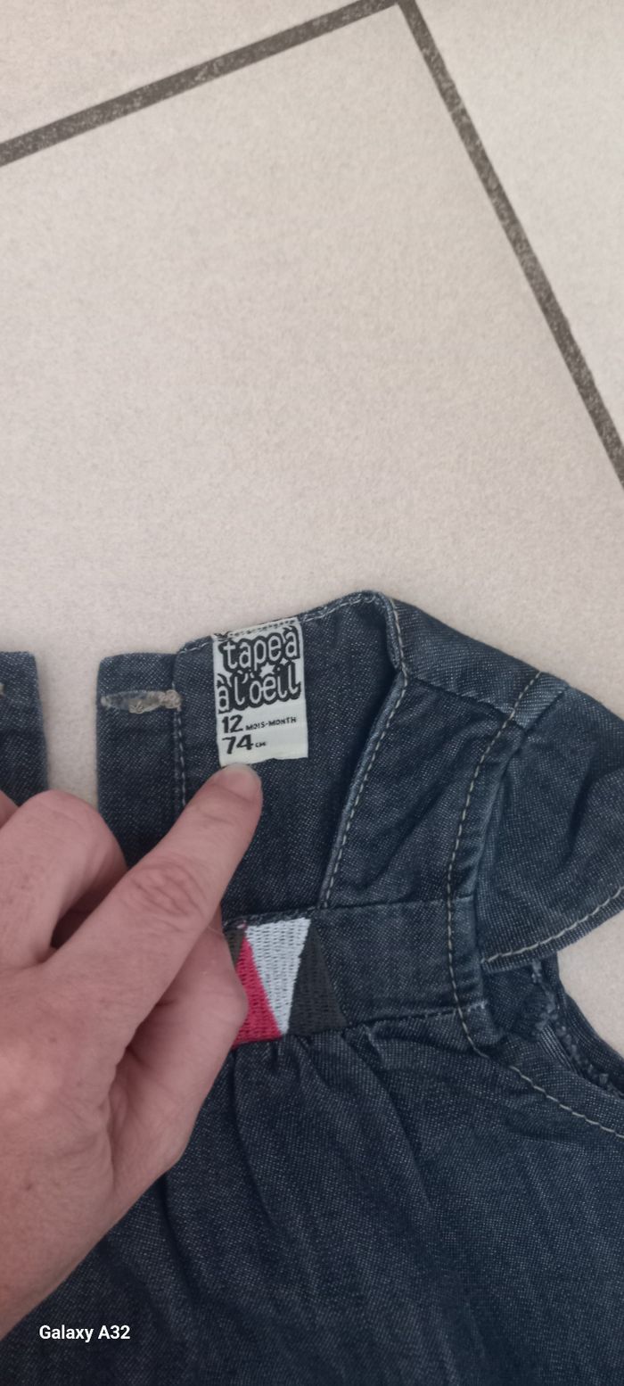 Robe en jean 12 mois - photo numéro 2