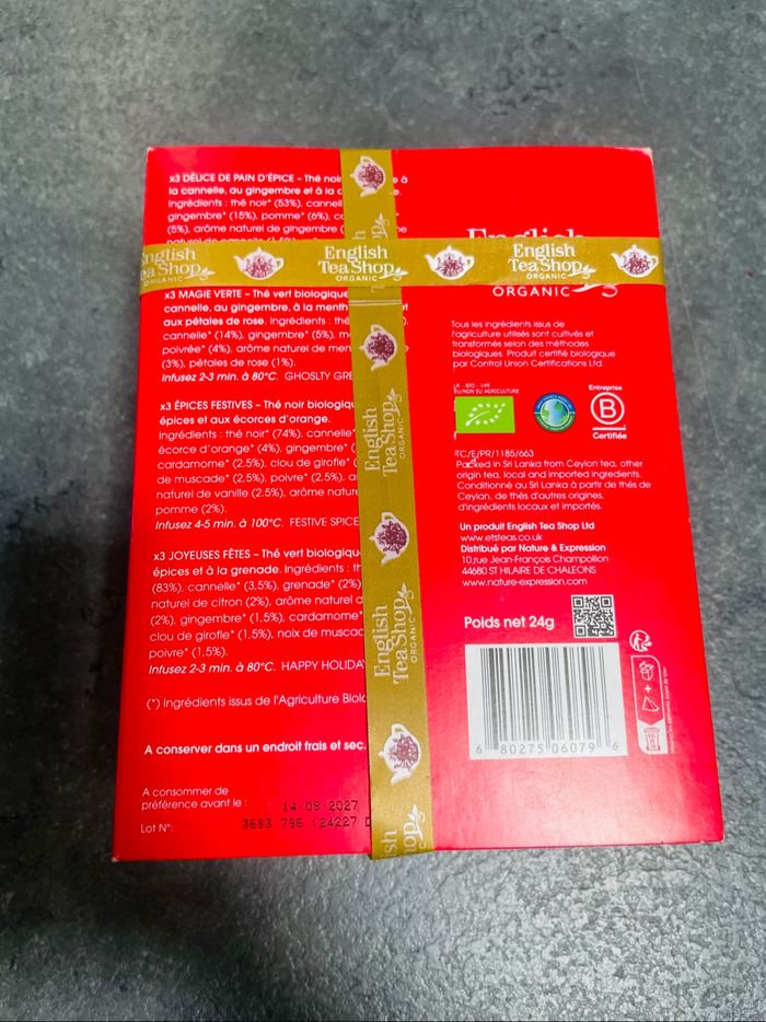 English tea shop - coffret thé de Noël bio - photo numéro 3