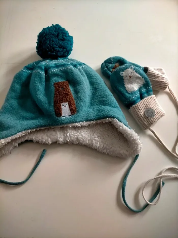 Bonnet moufles bébé
