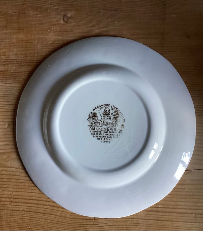 2 assiettes porcelaine anglaise enoch wedgwood ltd - photo numéro 6