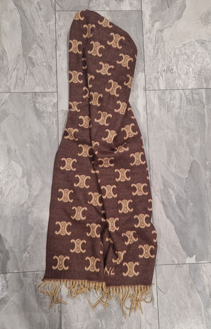 Écharpe Céline chocolat - photo numéro 2