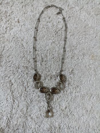 Collier fantaisie colori argent