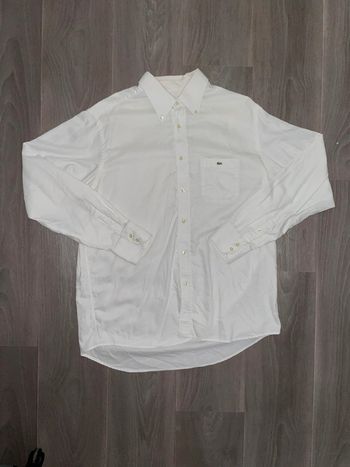 Chemise Lacoste blanche classique 👔