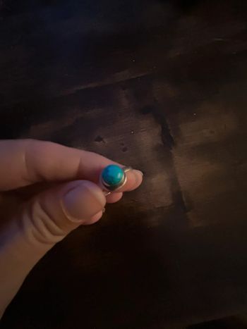 Bague argent et turkoise vintage