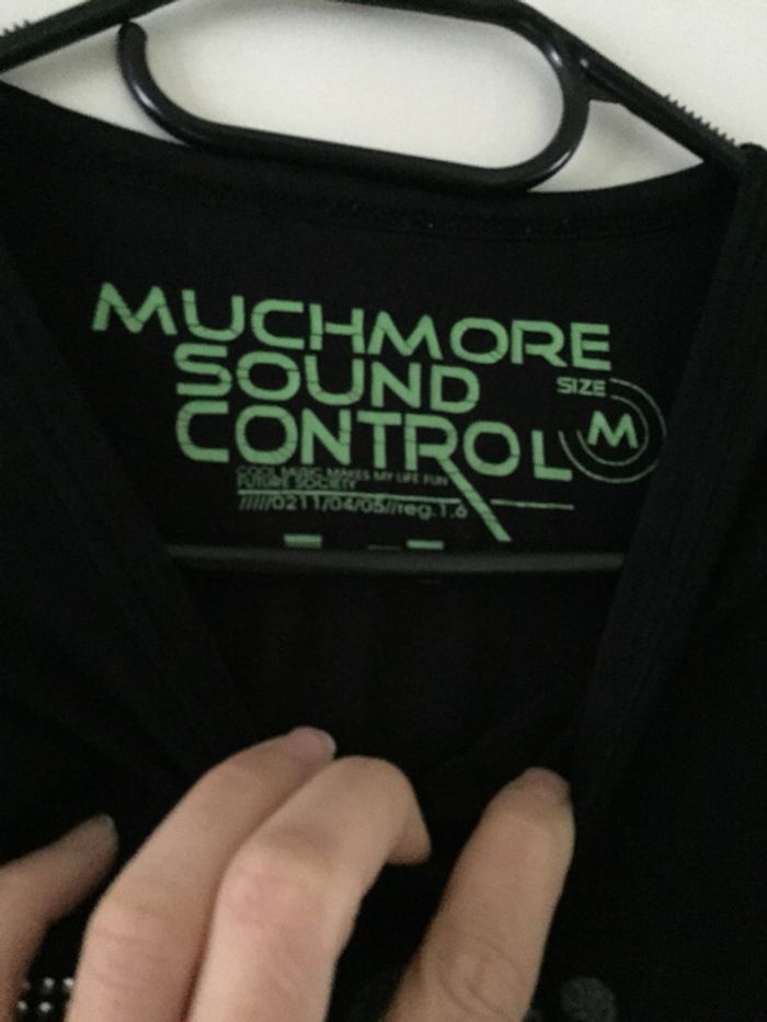 T-shirt noir Muchmore Sound Control Taille M - photo numéro 2
