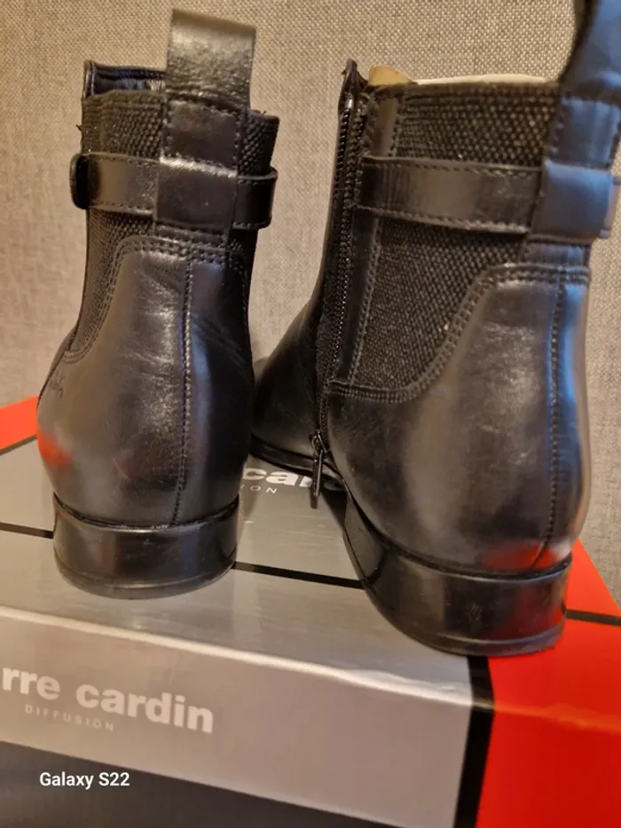 Bottines cuir pierre cardin neuves - photo numéro 3