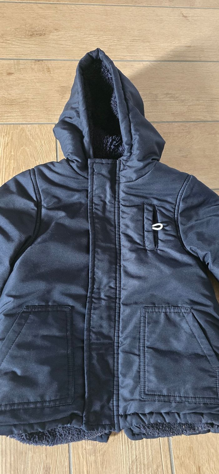 Manteau hiver bleu marine  orchestra 36 mois - photo numéro 2