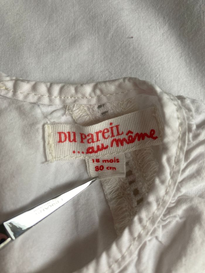 tunique avec broderie ajourée et animaux taille 18 mois - photo numéro 5