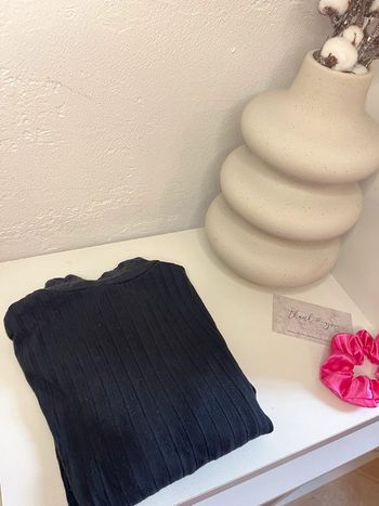 Body noir manche longue