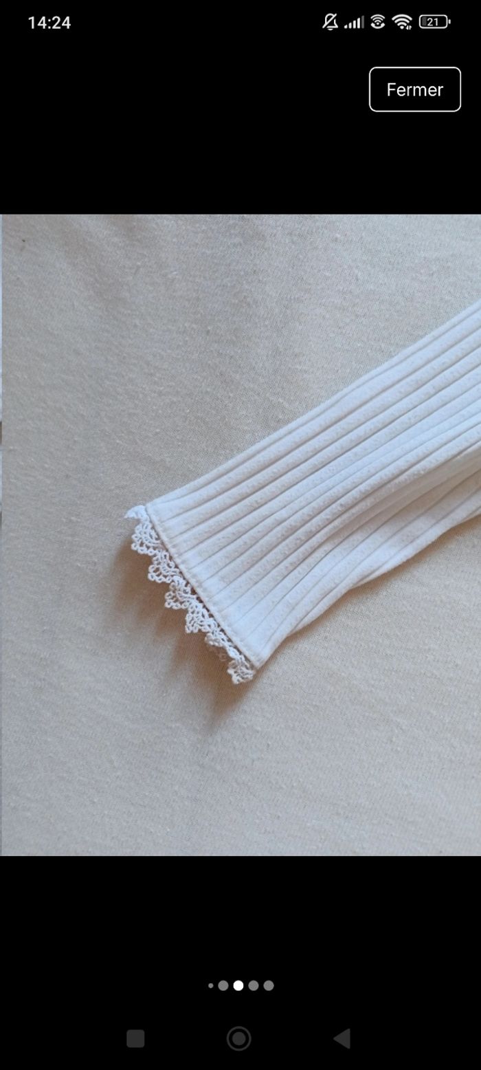 Lot bodys blancs Kiabi 24 mois - photo numéro 8