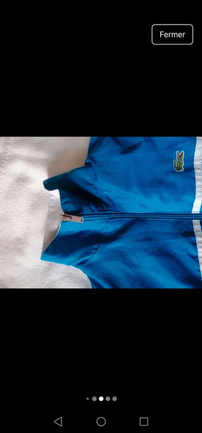 Veste Lacoste Vintage bleu - photo numéro 7