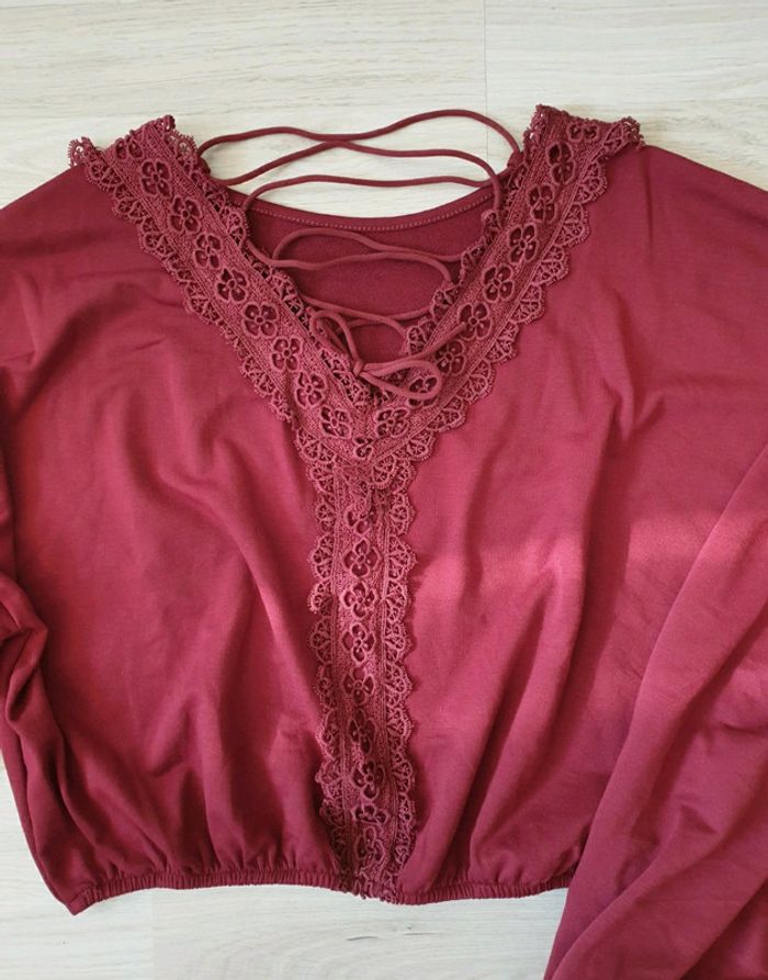 Sweat-shirt a lacet Shein - photo numéro 3