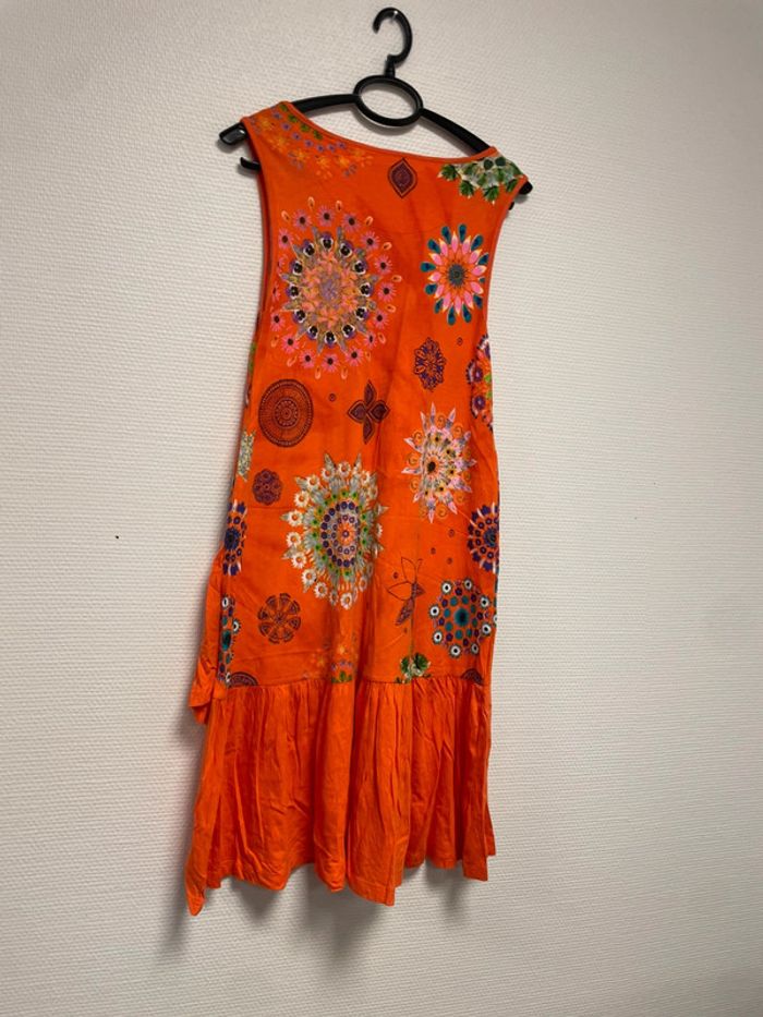 robe desigual orange - photo numéro 5