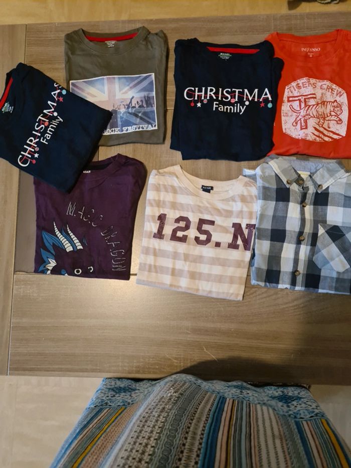 Lots 7 tee-shirts  garçon 10 ans - photo numéro 2