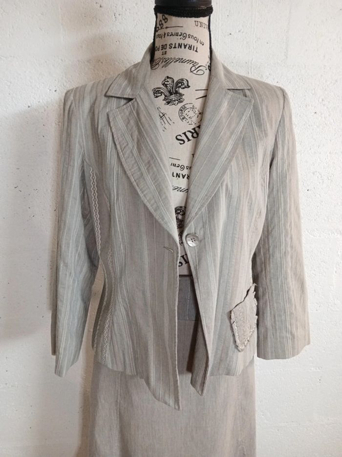 🧥 Ensemble jupe + veste Affinités by Armand Thierry – Taille 40 – Très bon état - photo numéro 8