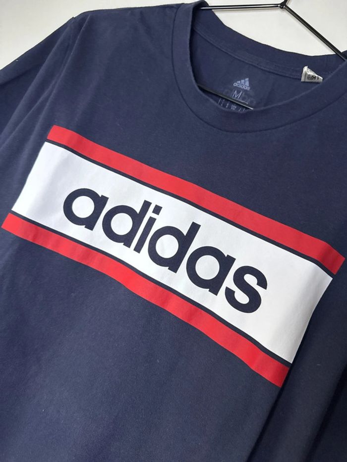 👕 TEE-shirt homme - adidas - très bon état - bleu marine- taille M - photo numéro 6