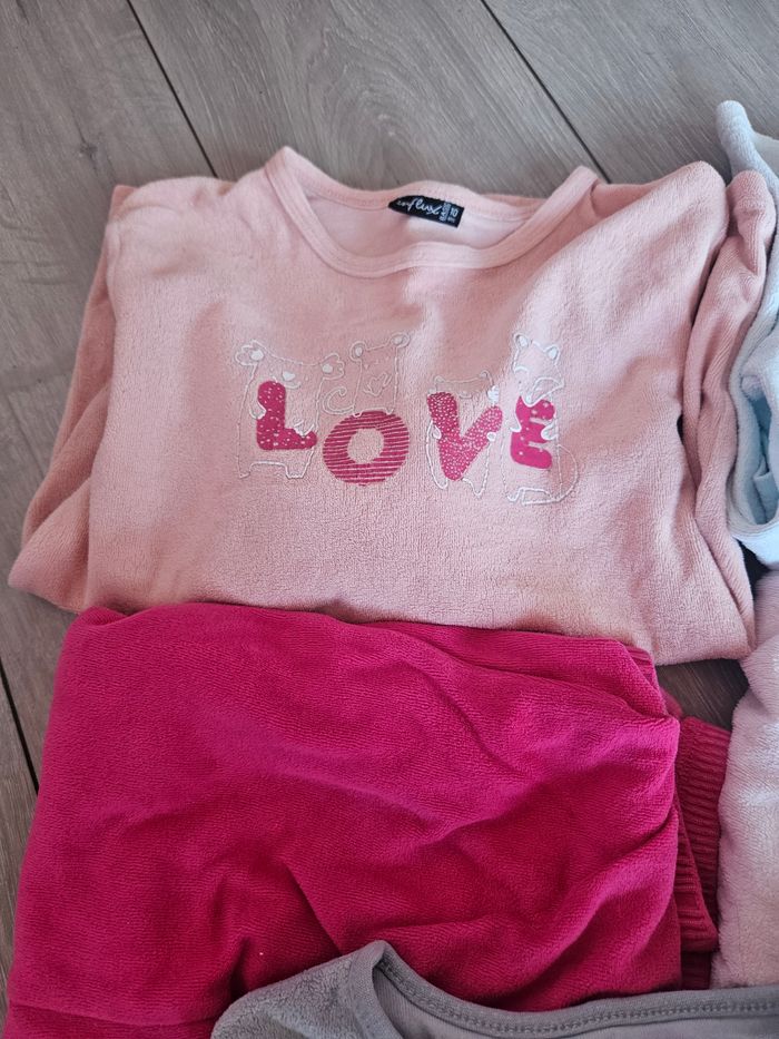 Lot trois pyjama fille 10 ans - photo numéro 2