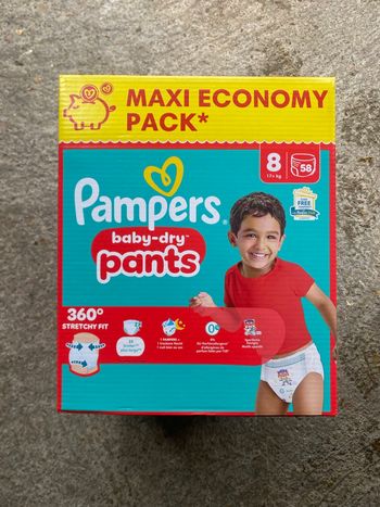 Couches pampers taille 8 pants