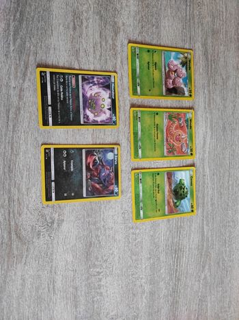 Lot de 5 cartes Pokémon version ES weedle / weedle / cacnea / houndour / zorua